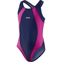 Beco Meisjesbadpak Donkerblauw/roze - 140