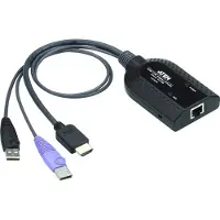 Aten KVM-adapter - - KA7188 - USB - HDMI - Virtuele Media - Zwart