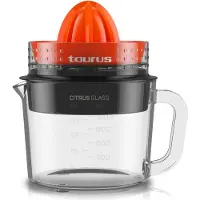 Taurus Citrusglas, Juicer, Transparant, Zwart, Rood