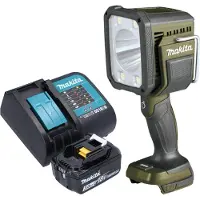 Makita DML 812 SF1 Akku Handstrahler 18 V 1250 lm LED Olive Grün Outdoor Adventure Sonderedition +