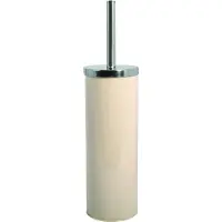 Spirella MSV Toiletborstel in houder/wc-borstel - metaal - beige - 38 cm - Toiletborstels