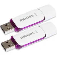 Philips USB 2.0 2-Pack 64GB Snow Edition Magic Purple