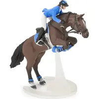 Papo Figurine Springpaard en zijn Ruiter - Voor Kinderen - Unisex - Vanaf 3 jaar