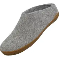 Glerups Huisschoenen 'Naturkautschuksohle' grijs