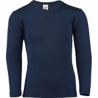 Engel - Kinder Unterhemd L/S - Merino-ondergoed 176, blauw