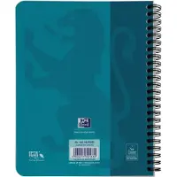 Oxford School Touch spiraalblok, ft A5, 140 bladzijden, geruit 5 mm, blauw (aqua)