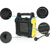 GEKO Elektrische keramische kachel - 2 kW - Compact en krachtig - Veilig en geurloos