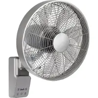 CasaFan AIROS ECO DESIGN WALL TS Wandventilator 45 W (Ø x h) 404 cm x 540 mm Titaanzilver Met afstandsbediening, Timer