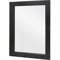 MCW Wandspiegel -L86, badkamerspiegel, spiegelbadkamermeubel, MVG-gecertificeerd 72x52cm ~ zwart