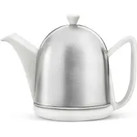 Bredemeijer - Theepot dubbelwandig Cosy Manto 1,0L wit met theezeef
