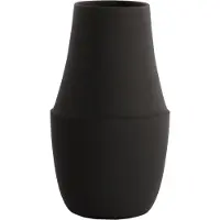 Luqaza Vaas Alen - Zwart - 20x20x36.5cm - IJzer - Modern - Bloemenvaas - Woondecoratie - Decoratieve vaas voor woonkamer of slaapkamer