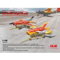 ICM Modelbouwpakket Militaire voertuigen - 48399 US Aerial Target Drones - Ryan Firebee Plastic - 1:48 - Modelbouw
