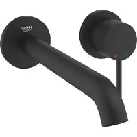 GROHE Essence Wastafelmengkraan - l-size - 2-gats - zonder inbouwdeel - phantom black 29193kf1