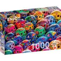 Enjoy Colorful Skulls Puzzel 1000 Stukjes