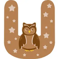 Small Foot Houten Dieren Kinderletter U