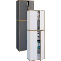VCM Houten kantoorkast Dossierkast Kantoormeubilair Kast Salia 5-voudig breedte 60 cm Draaideuren