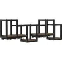 VCM Houten wandplank Wandplank keuken specerijen potjes Kolari M