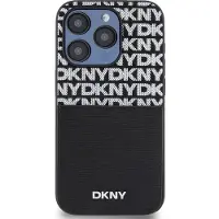 DKNY Pu Leather Repeat Pattern Card Pocket Iphone 15 Pro Max Telefoonhoesje