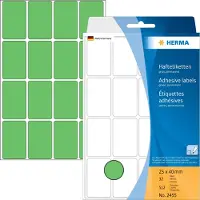 Herma - étiquettes multi-usage, 25 x 40 mm, vert, grand paquet contenu: 512 pièces -2455