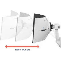 Ergotron HX mit VHD Pivot Wandbeugel voor monitor Aantal monteerbare displays: 1 Display(s) 144,8 cm (57) In hoogte verstelbaar, Kantelbaar