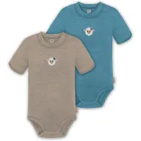 Normani Rompertje/body 'Tihoi' beige / blauw / wit