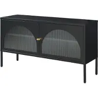 En.casa TV meubel Karlskrona 115x35x64 cm zwart mat []
