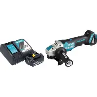 Makita DGA 520 RG1X1 accu haakse slijper 18 V 125 mm X-LOCK Brushless + 1x oplaadbare accu 6.0 Ah + lader