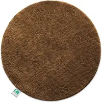 Casa Pura Sky Badmat - Ronde Baddeken - Dichte, Pluizige Feel-Good Factor voor je huis - Antislip & Wasbare - Getest op Schadelijke Stoffen - Diameter : 120 cm - Bruin