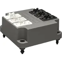 ABB 3640 GST18 Connector Afdekking 6x3P Zwart Wit - 1SPA007130F9585