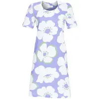 Ringella Helderblauw bloemen nachthemd katoen