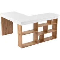 Skye Decor , Vesper - Wit, Atlantisch grenen, Bureaus, Wit, 130 x 72 x 50 cm