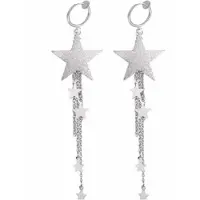 Charme Bijoux Klem oorbellen- ster- zilverkleur-geen gaatje-