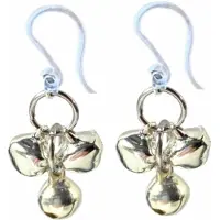 Charme Bijoux Allergievrij kerst belletjes oorbellen zilverkleur-