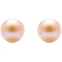 Charme Bijoux Magneet oorbellen Parel Champagne 8 mm