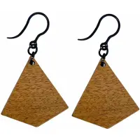 Charme Bijoux Allergievrij oorbellen-hout -bruin-
