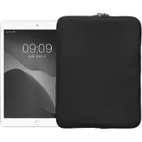 Kwmobile universele tablet hoes - Stevige stijlvolle hoes voor tablets - Neopreen tablet sleeve - Compatibel met 12,4"-12,9" Tablet - donkergrijs