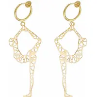 Charme Bijoux Klem oorbellen- Goudkleurig- turnen- Filigraan-geen gaatje-
