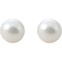 Charme Bijoux Allergievrije Synthetische parel oorbellen wit 8 mm