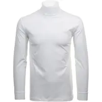 Ragman Regular Fit Turtleneck shirt wit, Effen