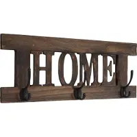 MCW Wandkapstok -C60 Home, kapstok, kapstokpaneel, shabby look vintage 55x21cm ~ bruin, shabby