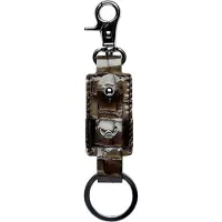 Golden Head Leren sleutelhanger Cayenne Schlüsselanhänger 5156 Toffee bruine