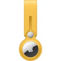 Apple AirTag Leather Loop Meyer Lemon