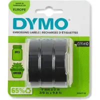 Dymo S0847730 Tape Wit op zwart (9 mm)