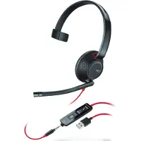 Plantronics USB-A micro-headset - PLANTRONICS - BLACKWIRE 5210 - Mono - Zwart - Thuiswerken