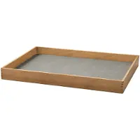 Lind DNA Even teakhouten dienblad square M Nupo light grey