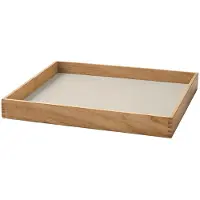 Lind DNA Dienblad Square S Even Nupo Oyster White / Teak