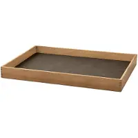Lind DNA Dienblad Square M Even Nupo Caviar / Teak