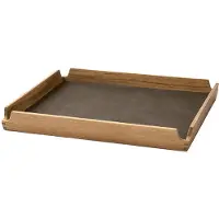 Lind DNA Dienblad Square S Airy Nupo Caviar / Teak