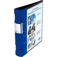 Wedo ERGOGRIP Präsentations-Ordner, 56 mm, schwarz-blau Vorderdeckel: schwarz, Rückendeckel: blau, DIN...