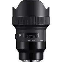 Sigma Hybride lens 14 mm f/1.8 DG HSM Art Zwart L-vatting